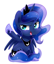 Size: 600x700 | Tagged: safe, artist:sion-ara, imported from derpibooru, princess luna, pony, female, solo, young