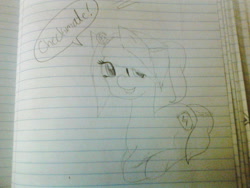 Size: 2048x1536 | Tagged: safe, artist:filthyvampiremikaela, imported from derpibooru, pony, fire emblem awakening, fire emblem: awakening, grayscale, lined paper, monochrome, ponified, robin, solo, traditional art
