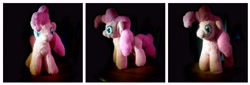 Size: 7224x2464 | Tagged: safe, artist:finalaspex, imported from derpibooru, pinkie pie, handmade, irl, photo, plushie, solo