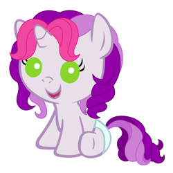 Size: 2400x2400 | Tagged: safe, artist:beavernator, imported from derpibooru, sweetie belle, pony, baby, baby pony, cute, diaper, diapered, diapered filly, female, filly, foal, g3.5, g3.5 to g4, g4, generation leap, solo, white diaper
