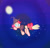 Size: 1280x1221 | Tagged: safe, artist:mr-degration, imported from derpibooru, pinkie pie, broom, female, flying, flying broomstick, hat, moon, night, outdoors, sky, solo, witch, witch hat