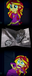 Size: 904x2160 | Tagged: safe, edit, imported from derpibooru, sunset shimmer, equestria girls, rainbow rocks, babadook, book, exploitable meme, meme, nightmare fuel, pop-up book, scared, sunset screamer, the babadook