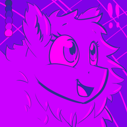 Size: 2000x2000 | Tagged: safe, artist:whisperfoot, imported from derpibooru, oc, oc only, oc:fluffle puff, color palette challenge, color porn, eyestrain warning, gasp, limited palette, needs more saturation, smiling, solo