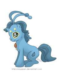 Size: 1188x1500 | Tagged: safe, artist:almairis, imported from derpibooru, manaphy, pony, unicorn, pokémon, ponified, solo