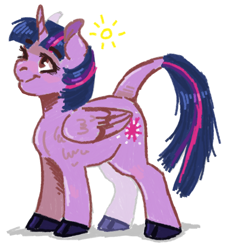 Size: 928x976 | Tagged: safe, artist:tegechu, deleted from derpibooru, imported from derpibooru, twilight sparkle, alicorn, classical unicorn, pony, cloven hooves, female, leonine tail, mare, solo, twilight sparkle (alicorn)