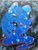 Size: 1024x1365 | Tagged: safe, artist:genesisamora, imported from derpibooru, princess luna, eyes closed, female, painting, solo