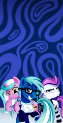 Size: 1024x1994 | Tagged: safe, artist:pepooni, imported from derpibooru, oc, oc only, oc:blank canvas, oc:hoof beatz, oc:mane event, bronycon, bronycon 2015, bronycon mascots, glasses, hipster, hipster glasses, hoofevent, sign, swag