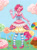Size: 1024x1391 | Tagged: safe, artist:buryooooo, imported from derpibooru, pinkie pie, anthro, candy, clothes, dignified wear, dress, female, gala dress, gloves, pony coloring, solo, wink