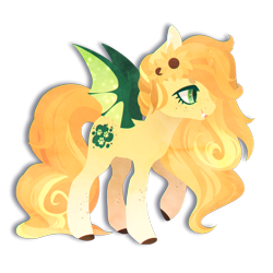 Size: 894x894 | Tagged: safe, artist:picklesquidly, imported from derpibooru, oc, oc only, oc:sunflower meadows, bat pony, pony, solo