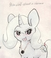 Size: 690x794 | Tagged: safe, artist:slightlyshade, imported from derpibooru, trixie, pony, unicorn, female, mare, solo, traditional art