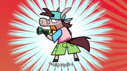 Size: 1366x768 | Tagged: safe, imported from derpibooru, egoraptor, ponysquirt, starbomb, watergun