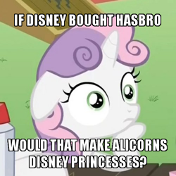 Size: 500x500 | Tagged: safe, imported from derpibooru, sweetie belle, disney, exploitable meme, image macro, meme, sudden clarity sweetie belle