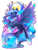 Size: 2072x2696 | Tagged: safe, artist:koveliana, imported from derpibooru, princess luna, chromatic aberration, color porn, female, solo