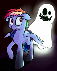 Size: 1458x1809 | Tagged: safe, artist:impcjcaesar, imported from derpibooru, rainbow dash, ghost, 2spooky, female, solo