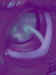 Size: 1200x1600 | Tagged: safe, artist:causticeichor, imported from derpibooru, twilight sparkle, ambiguous gender, close-up, eyes, limited palette, reflection, solo, stars