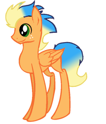 Size: 566x658 | Tagged: safe, artist:kitlynsolstice, artist:primefighterque, imported from derpibooru, oc, oc only, oc:banjo palooza, offspring, parent:applejack, parent:soarin', parents:soarinjack