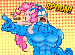 Size: 900x661 | Tagged: safe, artist:lennonblack, imported from derpibooru, pinkie pie, crossover, the tick