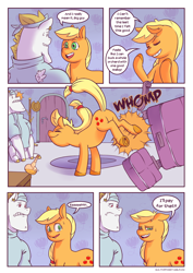 Size: 1280x1810 | Tagged: safe, artist:raph13th, imported from derpibooru, applejack, bulk biceps, comic:built for power, ask, bucking, comic, tumblr