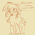 Size: 700x700 | Tagged: safe, artist:goat train, imported from derpibooru, applejack, goat, applegoat, female, goatified, monochrome, simple background, solo, species swap, speech bubble, yellow background