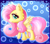 Size: 2500x2200 | Tagged: safe, artist:klarapl, imported from derpibooru, fluttershy, pegasus, pony, chibi, female, looking at you, profile, raised hoof, solo, spread wings, wings