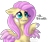 Size: 1000x836 | Tagged: safe, artist:frostedpuffs, imported from derpibooru, fluttershy, blushing, colored wings, colored wingtips, dialogue, female, hooves, simple background, solo, transparent background, worried