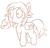 Size: 433x412 | Tagged: artist needed, safe, imported from derpibooru, oc, oc only, bird pone, owl, pony, cute, frown, monochrome, ponified, solo, wide eyes