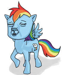 Size: 800x960 | Tagged: safe, imported from derpibooru, rainbow dash, female, nightmare fuel, solo, waifu of the devil, wat