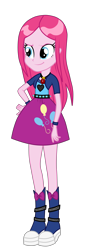 Size: 3200x8657 | Tagged: safe, artist:mixiepie, imported from derpibooru, adagio dazzle, pinkie pie, equestria girls, rainbow rocks, absurd resolution, accessory swap, alternate universe, amulet, bad girl, boots, bracelet, clothes, clothes swap, female, gem, long hair, necklace, paint tool sai, pinkamena diane pie, punkamena, punkie pie, role reversal, simple background, siren gem, skirt, solo, spikes, the dazzlings, transparent background