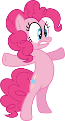 Size: 1924x3571 | Tagged: safe, artist:porygon2z, imported from derpibooru, pinkie pie, pony, mmmystery on the friendship express, bipedal, female, simple background, solo, transparent background, vector, you shall not pass
