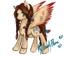 Size: 604x470 | Tagged: safe, artist:candy_flora, imported from derpibooru, oc, oc only, pegasus, pony, solo