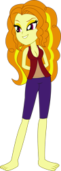 Size: 597x1664 | Tagged: safe, artist:sketchmcreations, imported from derpibooru, adagio dazzle, equestria girls, alternate clothes, alternate costumes, alternate hairstyle, barefoot, cleavage, clothes, feet, female, loose hair, pajamas, see-through, simple background, solo, transparent background