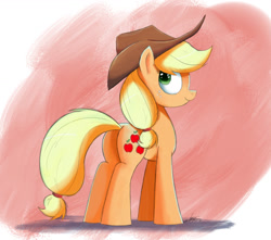 Size: 2040x1800 | Tagged: safe, artist:ncmares, imported from derpibooru, applejack, earth pony, pony, butt, cowboy hat, female, freckles, hat, looking at you, looking back, looking back at you, mare, plot, smiling, solo, stetson