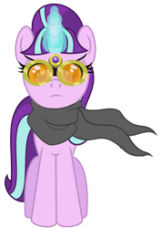 Size: 2668x3778 | Tagged: safe, artist:mysterymelt, imported from derpibooru, starlight glimmer, the cutie map, female, goggles, outfit, s5 starlight, simple background, solo, transparent background, vector