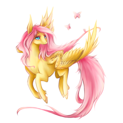 Size: 1080x1080 | Tagged: safe, artist:paintedtear, imported from derpibooru, fluttershy, female, flying, simple background, solo, spread wings, unshorn fetlocks