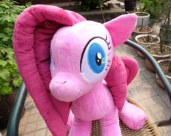 Size: 542x432 | Tagged: safe, artist:hutouluosha, imported from derpibooru, pinkie pie, creepy, irl, photo, pinkamena diane pie, plushie