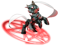 Size: 600x467 | Tagged: safe, artist:dormin-dim, artist:dormin-kanna, imported from derpibooru, pony, alchemy, alphonse elric, fullmetal alchemist, ponified, simple background, solo, transparent background