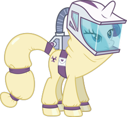 Size: 4342x3994 | Tagged: safe, artist:dasprid, edit, imported from derpibooru, vector edit, rarity, bats!, absurd resolution, female, hazmat suit, ponyscape, simple background, solo, transparent background, vector