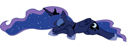 Size: 595x198 | Tagged: safe, artist:xbi, imported from derpibooru, princess luna, pony, do princesses dream of magic sheep, .svg available, female, show accurate, simple background, solo, svg, trace, transparent background, vector