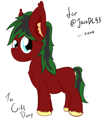 Size: 4000x4777 | Tagged: safe, artist:mintysketch, imported from derpibooru, oc, oc only, oc:crimson fall, earth pony, cute, fluffy, looking at you, present, smiling, solo, species swap, unshorn fetlocks