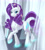 Size: 2710x3000 | Tagged: safe, artist:dstears, imported from derpibooru, rarity, pony, unicorn, bedroom eyes, featured image, female, glow, glowing, glowing hooves, lidded eyes, looking at you, magic, mare, rainbow power, raised hoof, raised leg, smiling, solo, sparkles