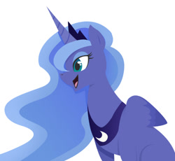 Size: 500x460 | Tagged: safe, artist:theotherdash, imported from derpibooru, princess luna, female, simple background, smiling, solo, white background