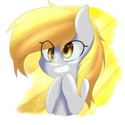 Size: 1280x1280 | Tagged: safe, artist:myralilth, imported from derpibooru, derpy hooves, pegasus, pony, female, happy, mare, solo