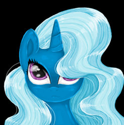 Size: 600x608 | Tagged: safe, artist:mlpdarksparx, imported from derpibooru, trixie, pony, unicorn, female, mare, ms paint, portrait, solo