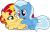 Size: 1024x649 | Tagged: dead source, safe, artist:katequantum, imported from derpibooru, sunset shimmer, trixie, pony, unicorn, duo, female, filly, filly sunset shimmer, filly trixie, lesbian, shipping, suntrix, younger