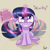 Size: 1024x1024 | Tagged: safe, artist:sintakhra, imported from derpibooru, twilight sparkle, pony, book, cute, female, floppy ears, solo, studying, tail wag, telekinesis, twiabetes