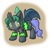 Size: 1280x1258 | Tagged: safe, artist:zutcha, imported from derpibooru, oc, oc only, oc:blacklight, oc:riley (pap), bat pony, changeling, changeling queen, pony, fanfic:founders of alexandria, ponies after people, bat pony oc, bat wings, changeling oc, changeling queen oc, cutie mark, fanfic, fanfic art, fangs, female, hooves, horn, illustration, magic, mare, shapeshifting, solo, transformation, wings