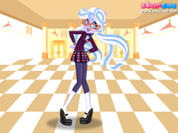 Size: 800x600 | Tagged: safe, artist:cg1995, imported from derpibooru, sugarcoat, equestria girls, friendship games, clothes, crystal prep academy, crystal prep academy uniform, school uniform, uniform