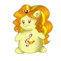 Size: 500x500 | Tagged: safe, artist:mlp-firefox5013, imported from derpibooru, adagio dazzle, pony, chibi, female, grumpy, ponified, simple background, solo, transparent background