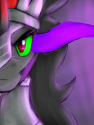 Size: 1500x2000 | Tagged: safe, artist:blairchan231, imported from derpibooru, king sombra, looking at you, male, portrait, solo