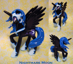 Size: 618x550 | Tagged: safe, artist:thelovecat, imported from derpibooru, nightmare moon, irl, photo, solo, toy